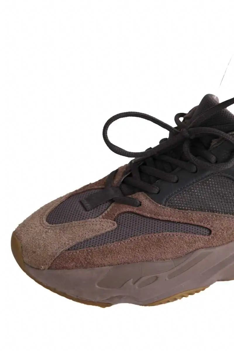 Baskets Yeezy Marron en Cuir