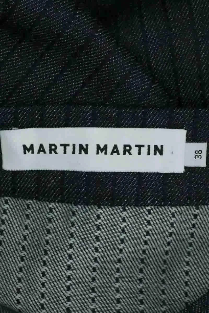 Mini jupe Martin Martin Bleu en Coton