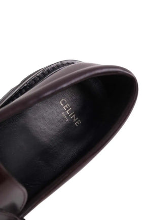 Mocassins Celine Margaret Bordeaux en Cuir