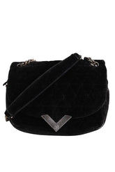 Sac à bandoulière The Kooples Noir en Velours - Seconde Main