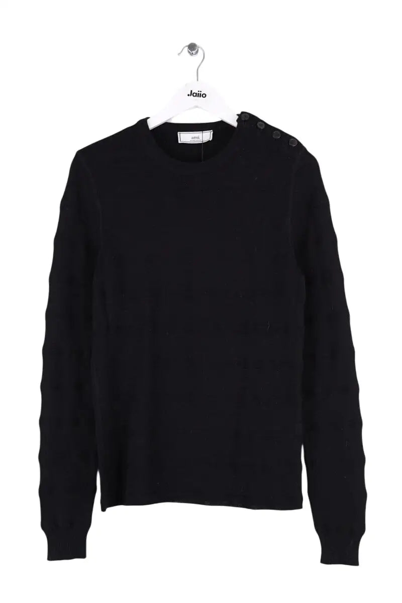 Pull Ami Noir en Laine, taille S - Seconde Main