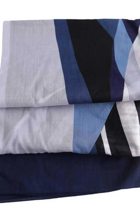 Chèche Hermès Bleu en Coton