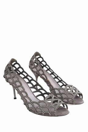 Talons Sergio Rossi Gris en Cuir