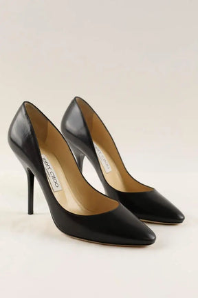 Talons Jimmy Choo Noir en Cuir