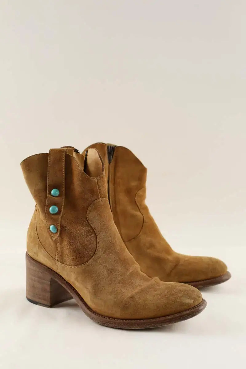Boots Free Lance Camel en Daim