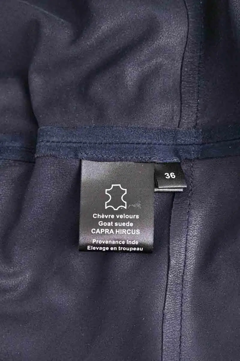 Gilet sans manches Max & Moi Marine en Cuir