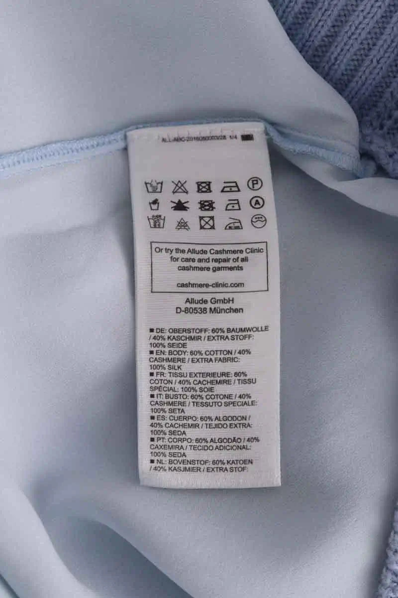 Pull Allude Bleu en Coton