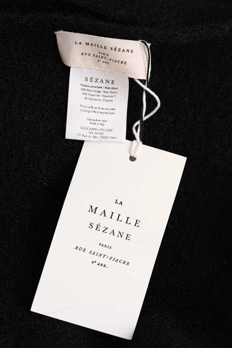 Écharpe Sézane Noir en Laine