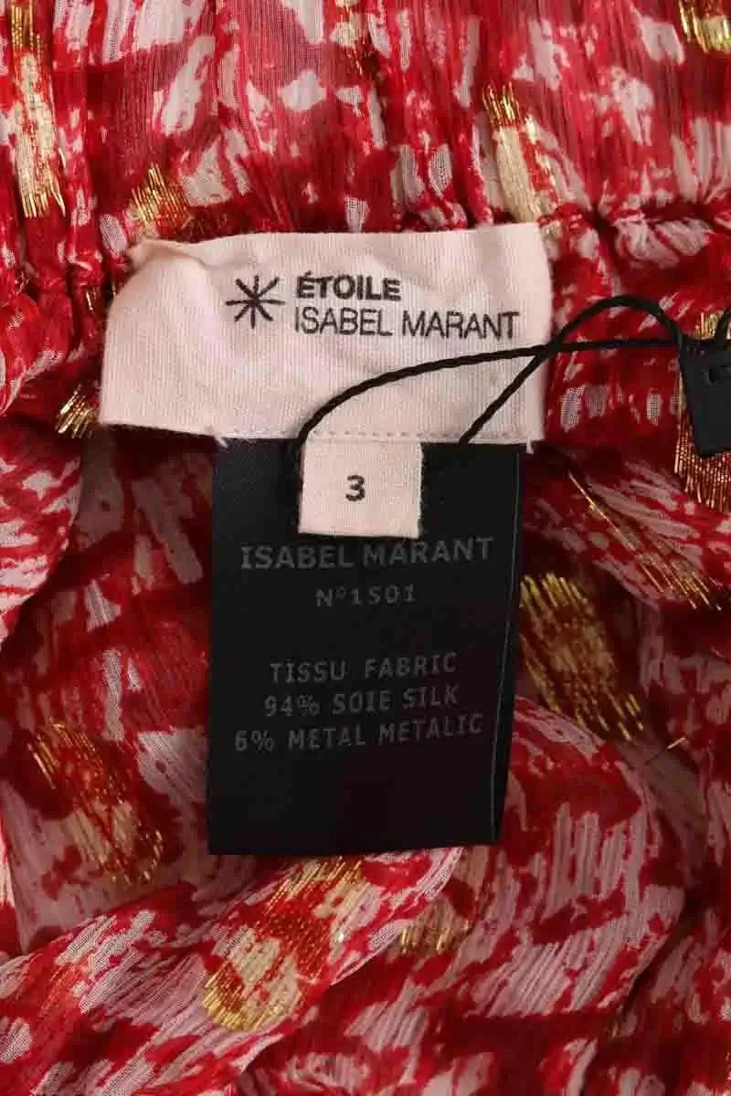 Mini jupe Isabel Marant Étoile Rouge en Soie