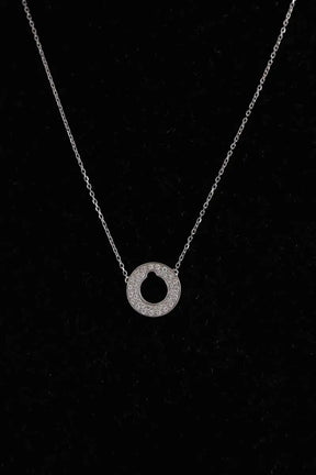 Collier Dinh Van Cible Argent en Or blanc