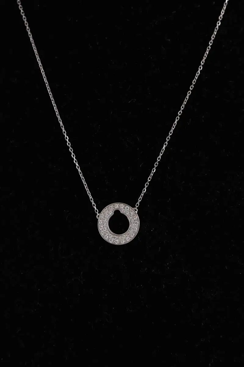 Collier Dinh Van Cible Argent en Or blanc