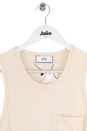 T-shirt Ami Ecru en Coton