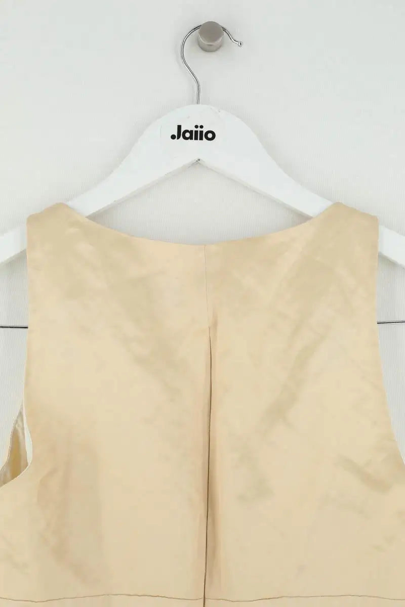 Top sans manche Joseph Beige en Soie