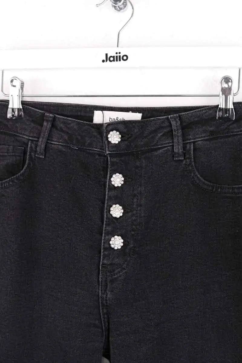 Jean droit Ba&Sh Noir en Coton