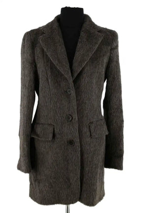 Manteau Max Mara Gris en Laine, taille S - Seconde Main