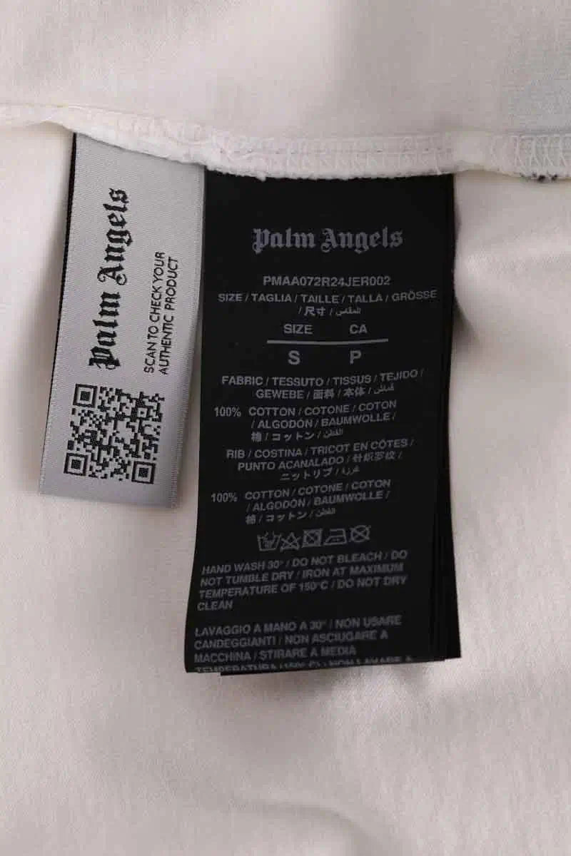 T-shirt Palm Angels Ecru en Coton
