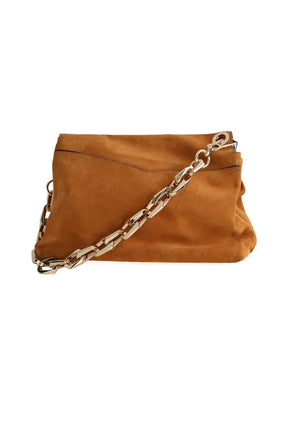 Sac porté épaule Sandro Camel en Cuir