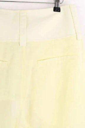 Pantalon large Sportmax Jaune en Coton