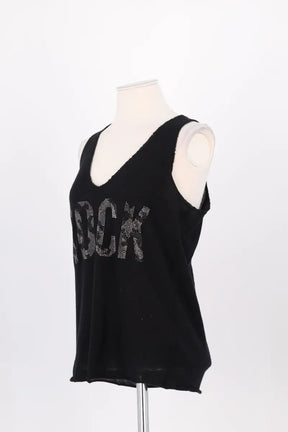 Top sans manche Zadig & Voltaire Noir en Cachemire