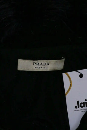 Manteau Prada Noir en Fourrure