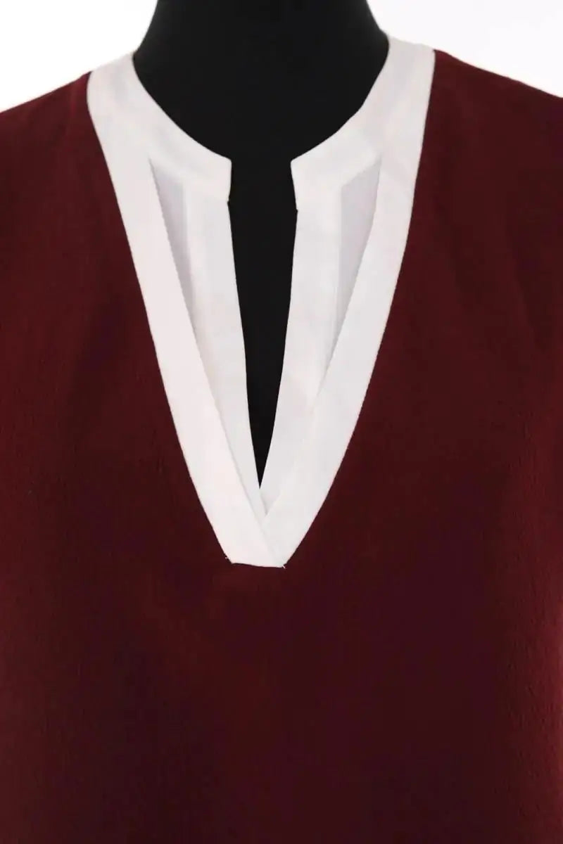 Robe Sandro Bordeaux en Synthétique