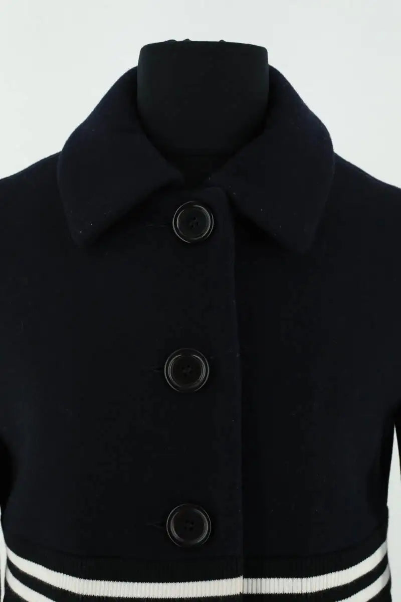 Manteau Maje Marine en Laine