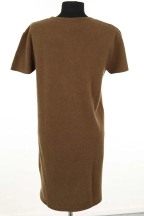 Robe American Vintage Marron en Laine