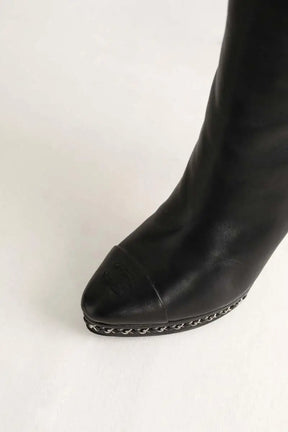 Bottes Chanel Noir en Cuir