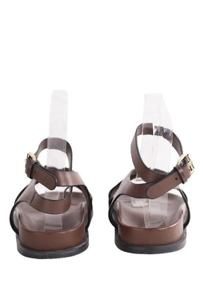 Sandales A.EMERY Marron en Cuir