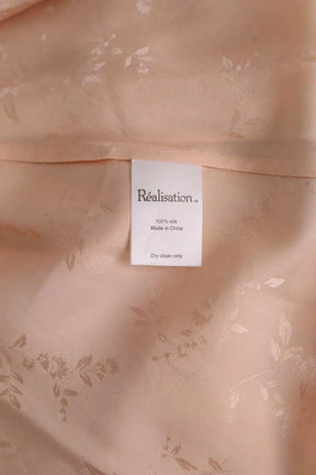 Robe Réalisation Beige en Soie