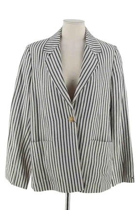 Blazer Tommy Hilfiger Blanc en Synthétique, taille S - Seconde Main
