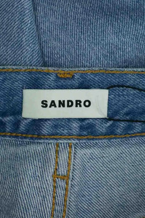 Jean droit Sandro Bleu en Coton