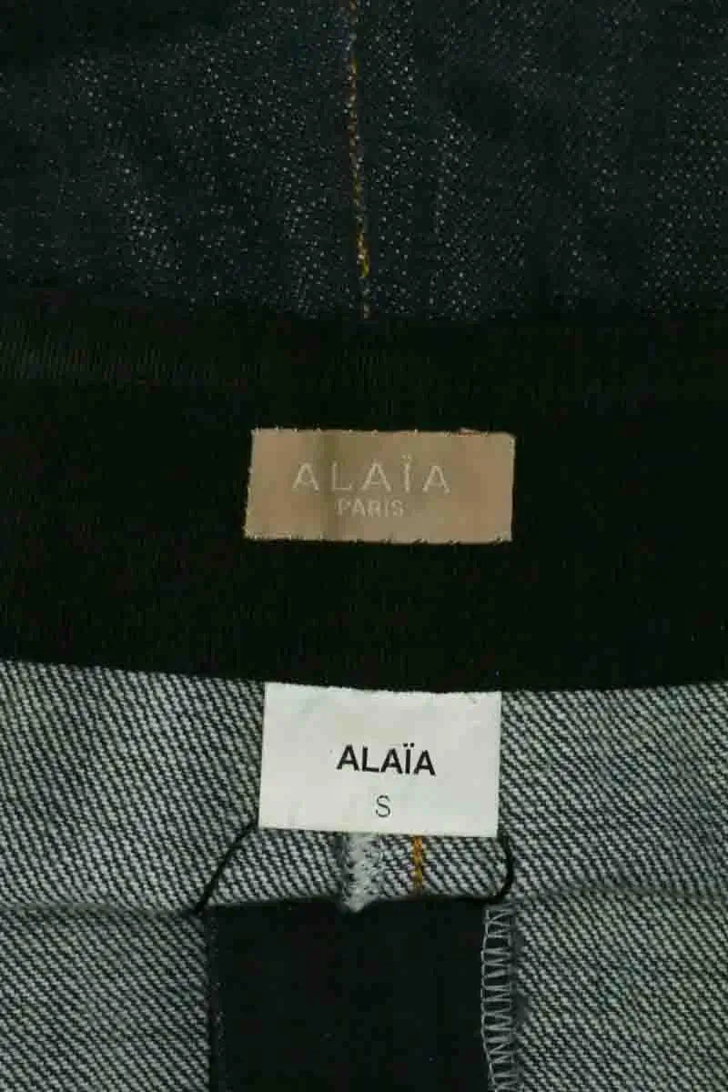 Mini short Alaïa Bleu en Coton