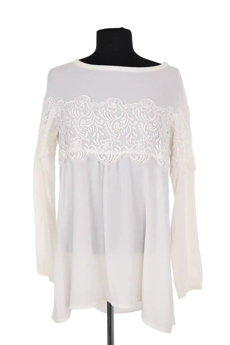 Blouse Marella Ecru en Synthétique, taille XS - Seconde Main