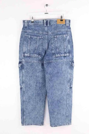 Jean large Isabel Marant Bleu en Coton