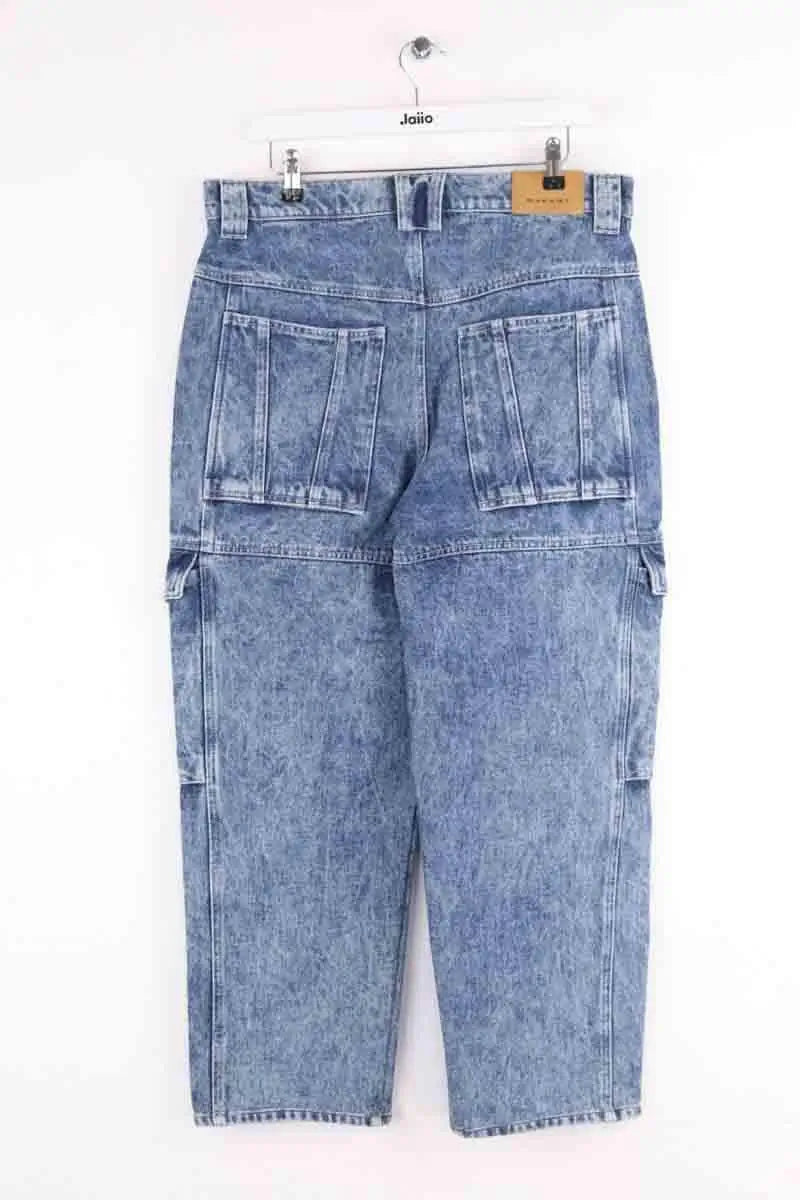 Jean large Isabel Marant Bleu en Coton