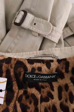 Trench-coat Dolce & Gabbana Beige en Coton