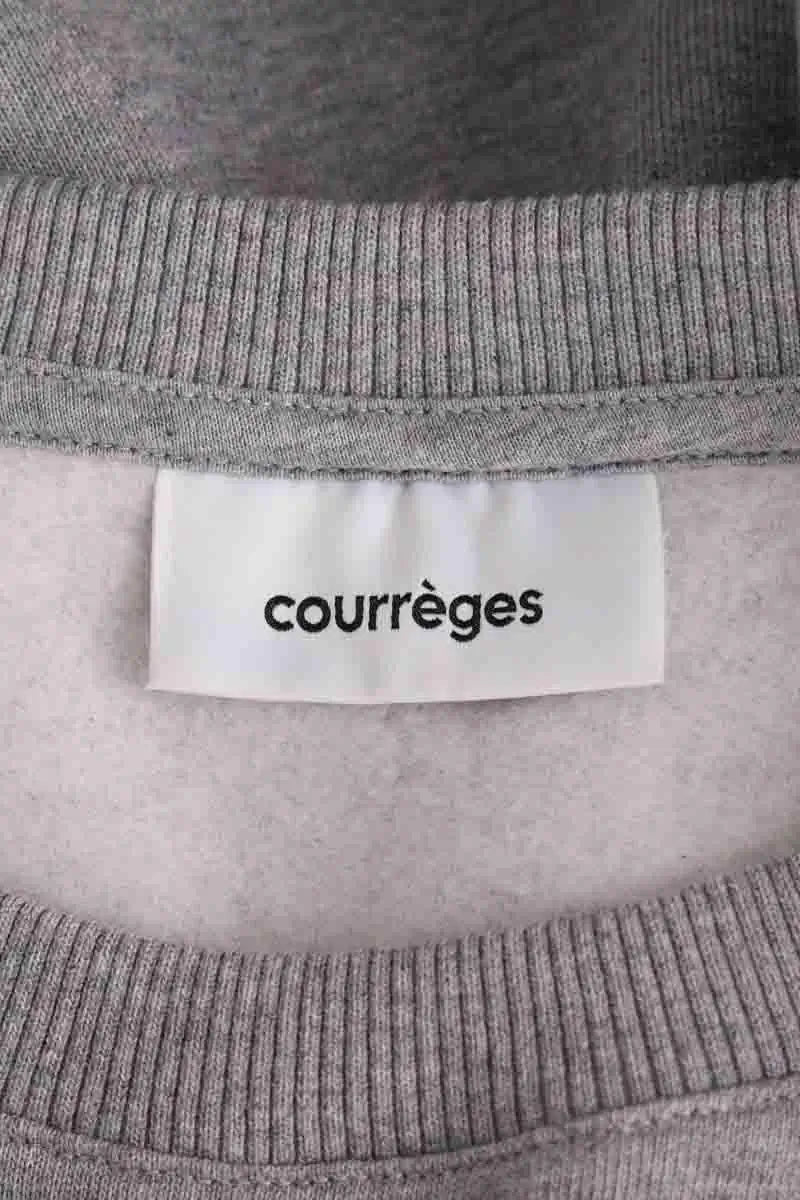 Sweatshirt Courrèges Gris en Coton