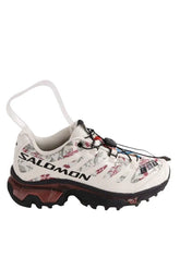 Baskets Salomon Beige en Tissu, taille 36 - Seconde Main