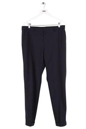 Pantalon droit Givenchy Marine en Laine, taille XXL - Seconde Main