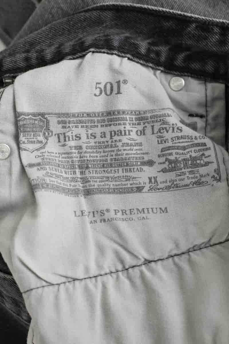 Jean boyfriend Levi's 501 Gris