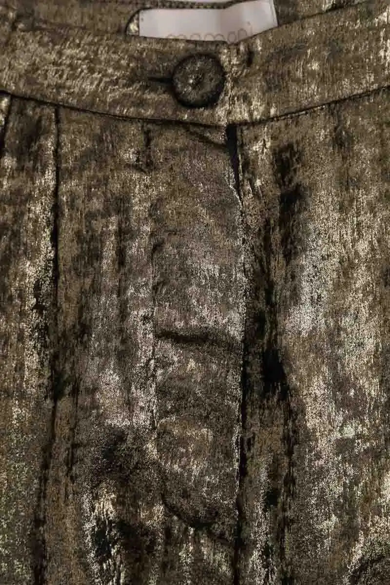Pantalon large Momoni Kaki en Synthétique