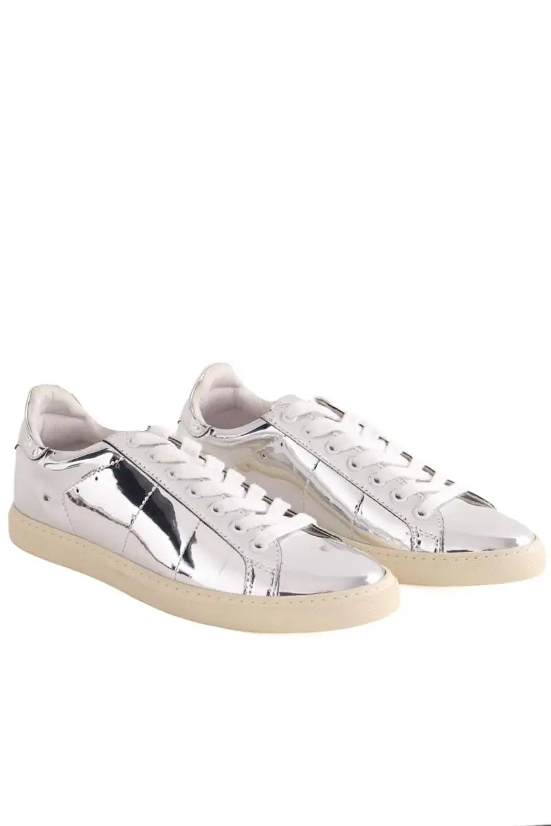 Baskets Iro Argent en Cuir