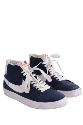 Baskets Nike Blazer Bleu en Tissu