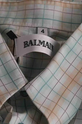 Chemise Balmain Vert en Coton