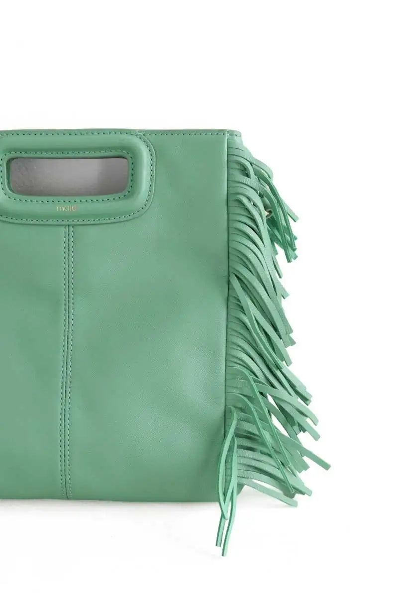 Sac à bandoulière Maje Turquoise en Cuir