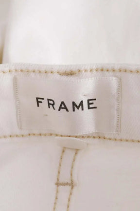 Jean droit Frame Blanc en Coton