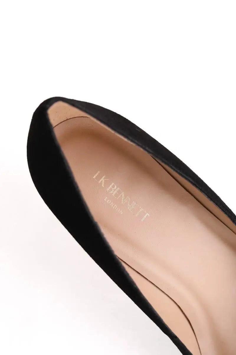 Talons LK Bennett Ava Noir en Daim