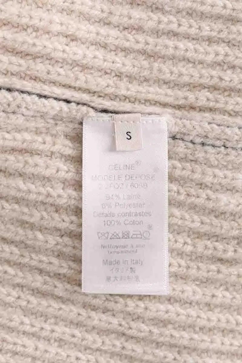 Pull Celine Ecru en Laine
