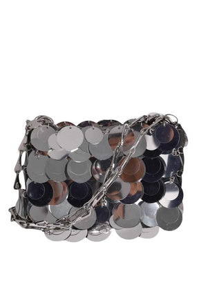 Sac porté épaule Paco Rabanne Sparkle nano Argent en Cuir - Seconde Main